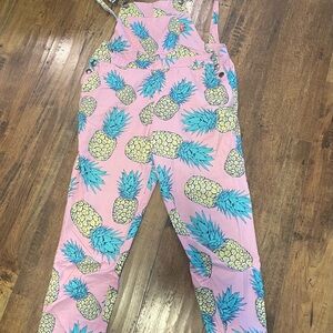 Shinesty Pineapple Design Overalls